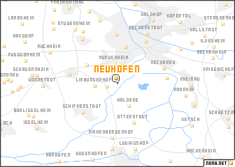 map of Neuhofen
