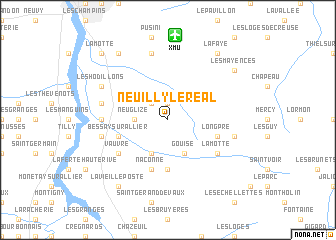 map of Neuilly-le-Réal