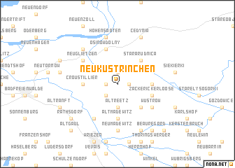 map of Neuküstrinchen