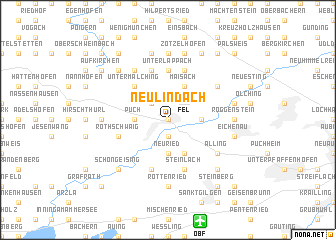 map of Neu-Lindach