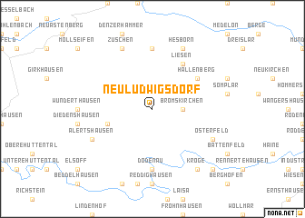 map of Neuludwigsdorf