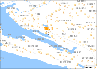 map of Neum