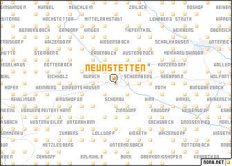 map of Neunstetten