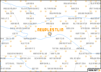 map of Neu Plestlin