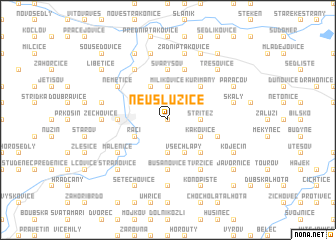 map of Neuslužice