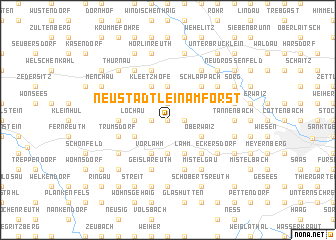 map of Neustädtlein am Forst