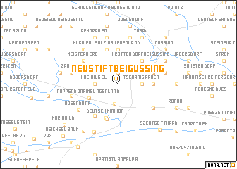 map of Neustift bei Güssing