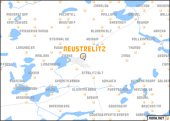 map of Neustrelitz