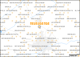 map of Neusüdende