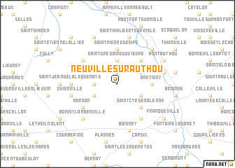 map of Neuville-sur-Authou
