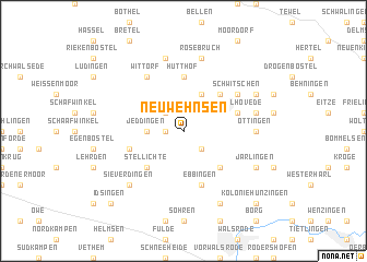 map of Neu Wehnsen