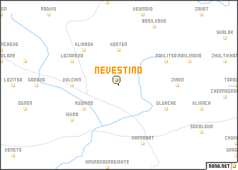 map of Nevestino