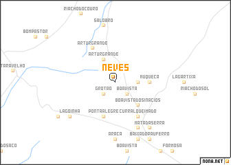 map of Neves