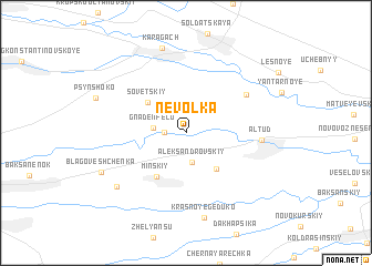 map of Nevol\