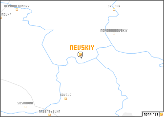 map of Nevskiy