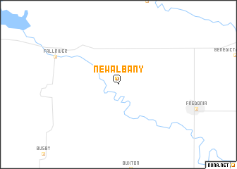 map of New Albany