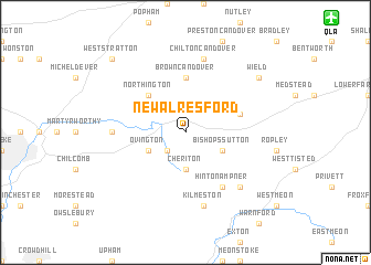 map of New Alresford