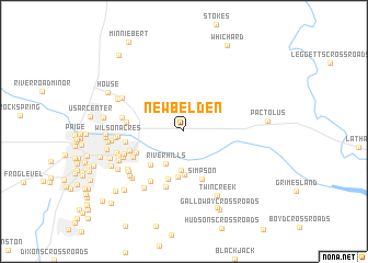map of New Belden