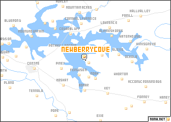 map of Newberry Cove