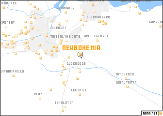 map of New Bohemia