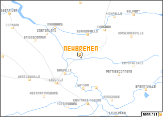 map of New Bremen