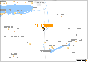 map of New Bremen