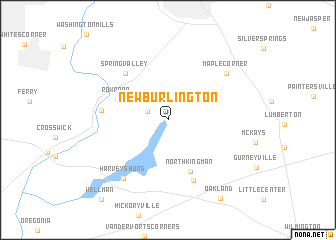 map of New Burlington