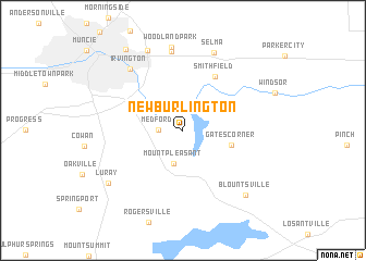 map of New Burlington