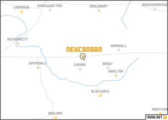 map of New Canaan