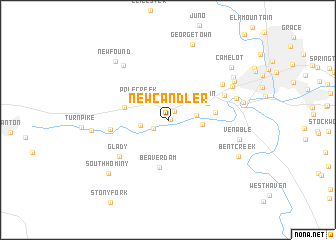 map of New Candler