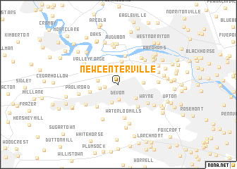 map of New Centerville