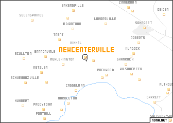 map of New Centerville