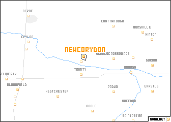 map of New Corydon