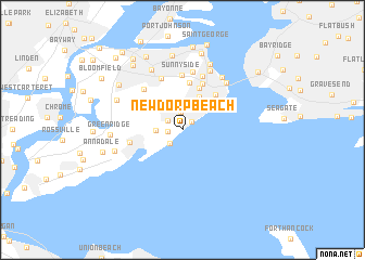 map of New Dorp Beach