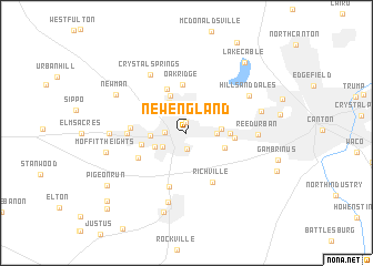 map of New England