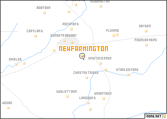 map of New Farmington