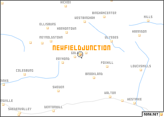 map of Newfield Junction