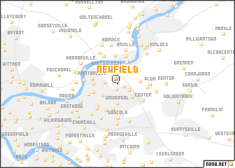map of Newfield