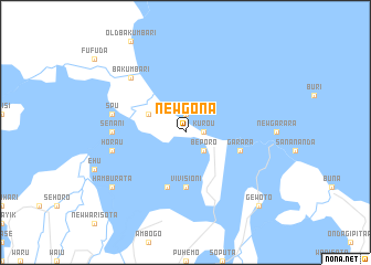 map of New Gona
