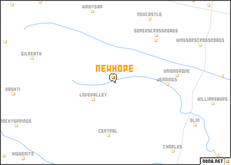 map of New Hope