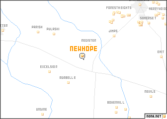 map of New Hope