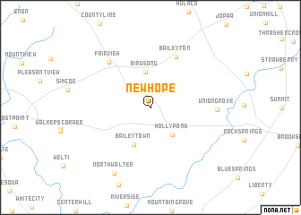 map of New Hope