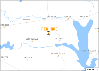 map of New Hope