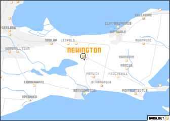 map of Newington