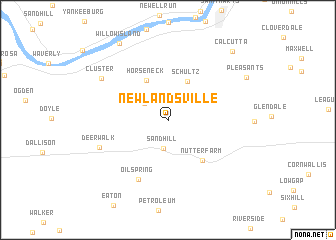 map of Newlandsville