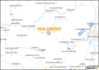 map of New Lebanon