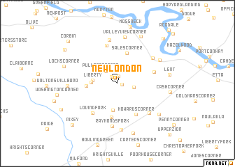 map of New London