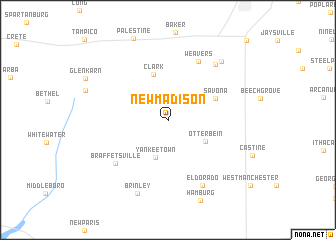 map of New Madison