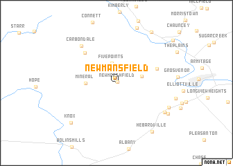 map of New Mansfield