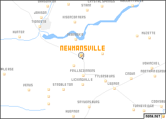 map of Newmansville